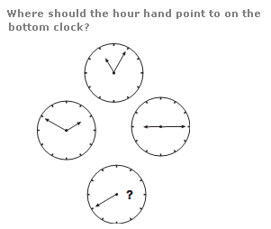 Clock puzzles Question 10