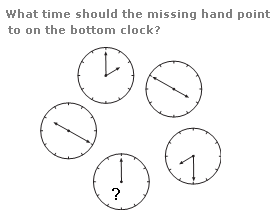 Clock puzzles Question 14